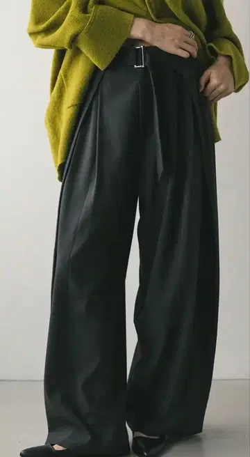 STYLEMIXER 허리 디자인 사이드 랩 팬츠