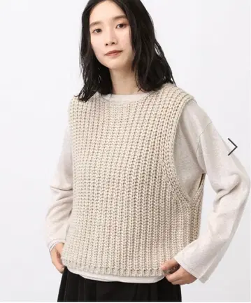 2 게이지 울 믹스 더블 프론트 베스트 스튜디오 클립