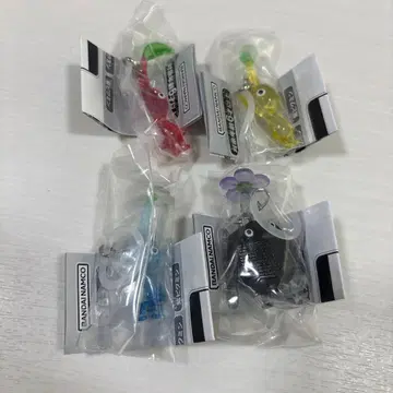 피크민 메지루시 액세서리 4종 세트 빨강, 노랑, 파랑, 바위