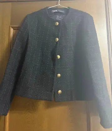 자라 트위드 자켓