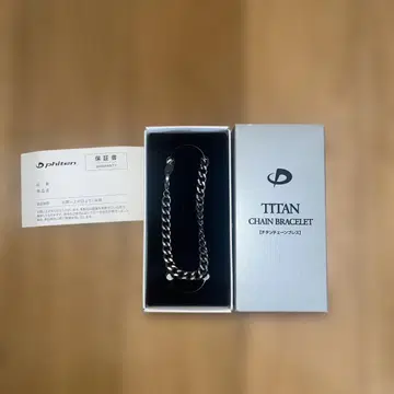 phiten 티타늄 체인 팔찌 M 17cm
