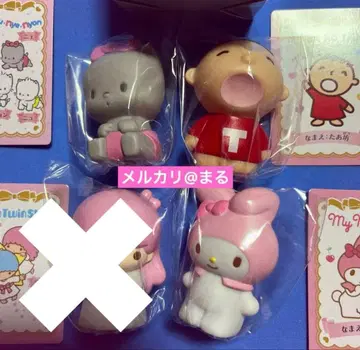 산리오 시크릿 소프트 비닐 마스코트 냐니뉴녜뇽 타아보 마이멜로디 세트