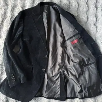 DURBAN 블랙 코듀로이 테일러드 자켓 LL 2B 더반 XL