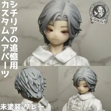 시칠리아의 추억 커스텀 헤어 부품 미페인팅 헤어 부품 그레이