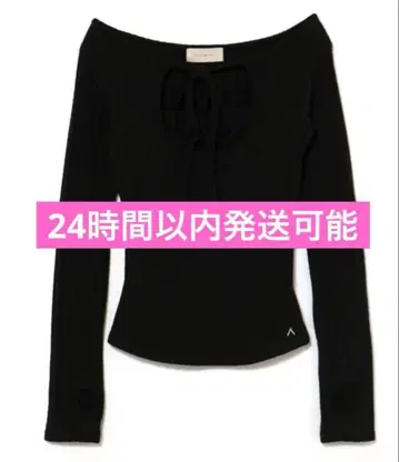 andmary Nini 리본 탑 블랙
