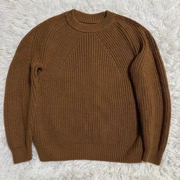 바토너 BATONER 시그니처 크루넥 니트 브라운 M