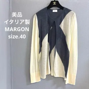 38 새상품급 이탈리아제 MARGON 알파카 혼방 가디건