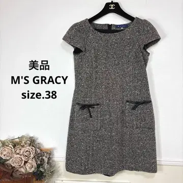 38 새상품급 M'S GRACY 트위드 원피스