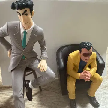 짱구는 못말려(크레용 신짱) 피규어 노하라 히로시 & 원장 2체 세트