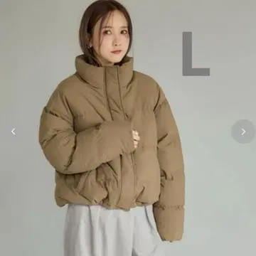 시마무라 다나카 리나 mysacloset 스탠드 칼라 자켓 중 브라운 L