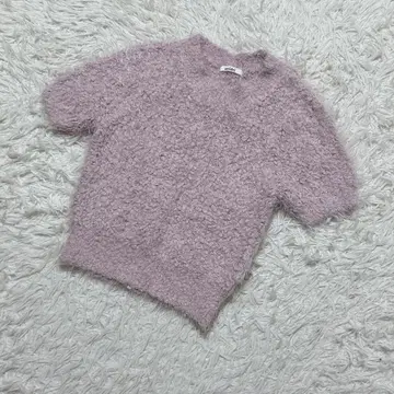 [ c6863 ] snidel 니트 스웨터 반팔 더스티 핑크