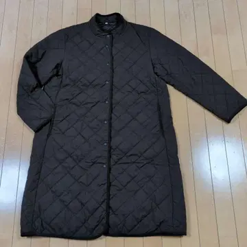 무인양품 작년산 브라운 퀼팅 롱 코트 XL 사이즈 컨디션 최상