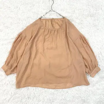 그린 라벨 릴랙싱 긴팔 블라우스 오버 사이즈 벌룬 슬리브