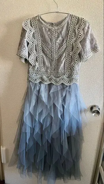 [ Yifan ] 튤 드레스 원피스 파티 드레스 그레이 결혼식