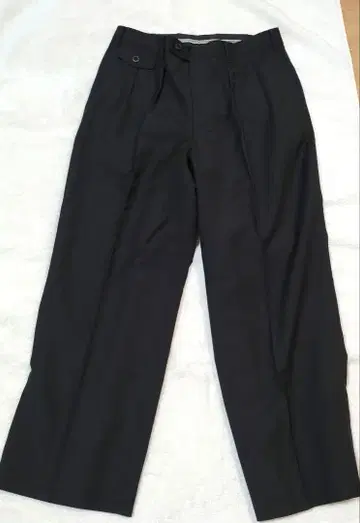 90s silverwoods 블랙 더블 버튼 슬랙스