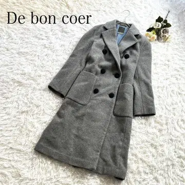 De bon coer 드봉꾸르 롱 코트 그레이 이탈리아제 원단