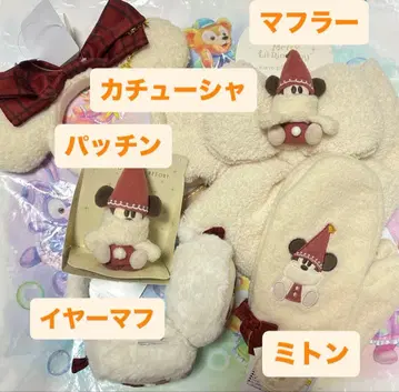 미사용 새상품 릴린린 머리띠 머플러 귀도리 미튼 패치