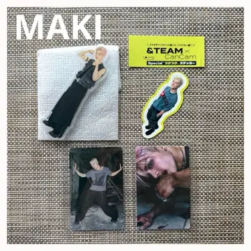 &TEAM [ Maki ] 아크릴 마그넷 특전 트레이딩 카드 스티커