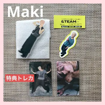 &TEAM [ Maki ] 아크릴 마그넷 특전 트레이딩 카드 스티커