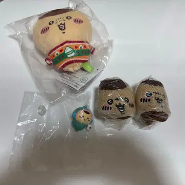 치이카와 x 산리오 밤만쥬 한교동 파우치 봉제 인형 키링