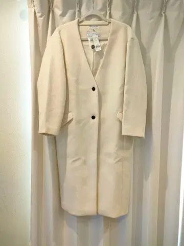 글로벌 워크 케이프 메리노 노카라 코트 새상품