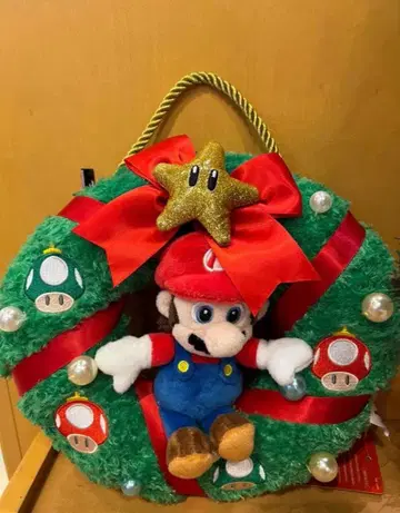 USJ 한정판 마리오 크리스마스 리스 슈퍼 닌텐도 월드