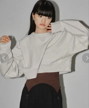 TODAYFUL 크롭 맨투맨 풀오버