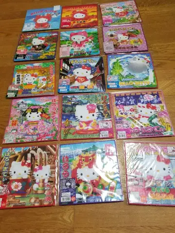 헬로키티 이시카와 한정판 지역 한정판 지방 한정판 푸치 타월 15개 세트