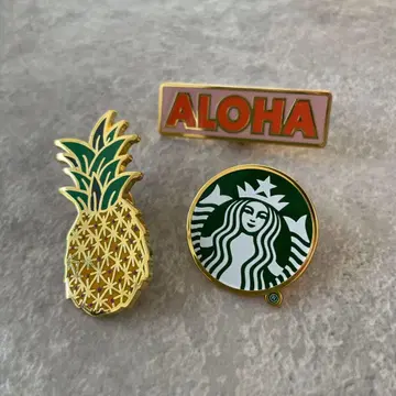 STARBUCKS HAWAII COLLECTION 핀 배지 3개 세트