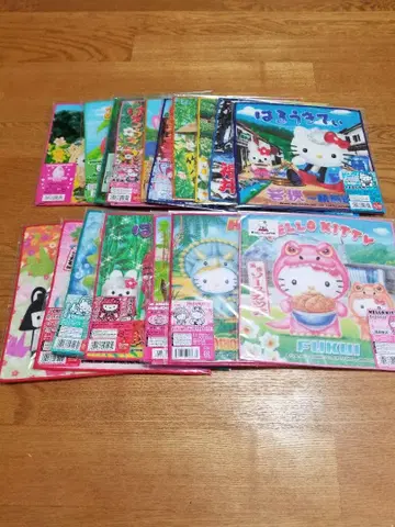 헬로키티 후쿠이 한정판 지역 한정판 지방 한정판 미니 타월 18개 세트