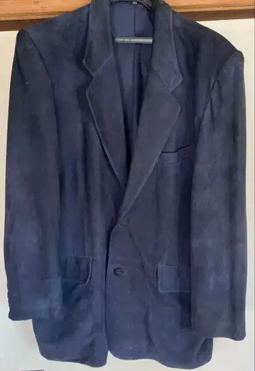 네이비 스웨이드 테일러드 자켓 3L