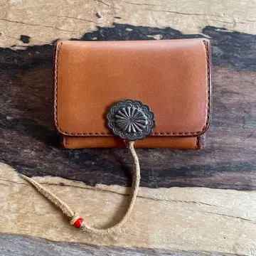 goro's SV 플라워 콘초 부착 카드 케이스 ( 홍차 )