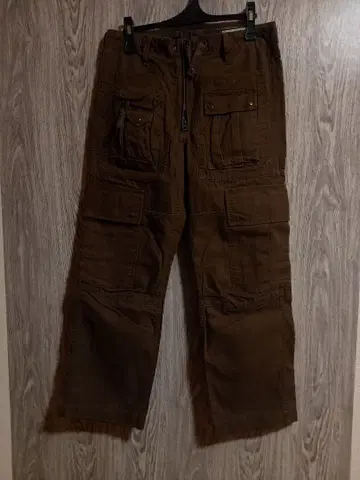 avirex 아비렉스 브라운 코튼 워크 팬츠 M 221