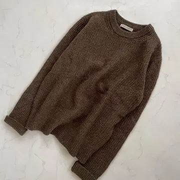 새상품급 저널 스탠다드 울 알파카 크루넥 니트 브라운