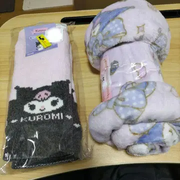 쿠로미 세트 무릎담요, 보아 안감 레그 워머 28cm 기장