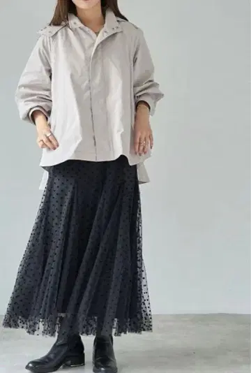 NOSTALGIA 라이너 포함 마운틴 파카 베이지