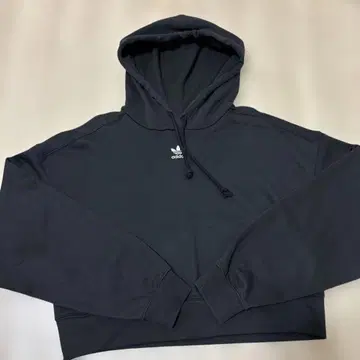 아디다스 후드티 트레포일 자수 센터 블랙 2XS