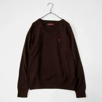 BLOOD SHIFT 브래드 시프트 V넥 원포인트 니트 사이즈 46