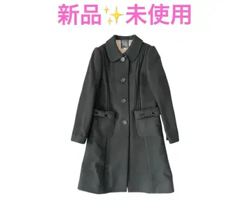 [ 새상품 미사용 ] 신시아 리 블랙 롱 코트 A 라인 실루엣