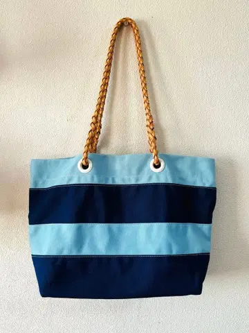 블루 스트라이프 토트백 2way