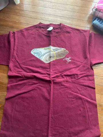 Acapulco Gold 돈다발 T셔츠 버건디