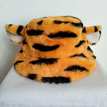 새상품급 디즈니 리조트 티거 복슬복슬 귀 달린 팬캡