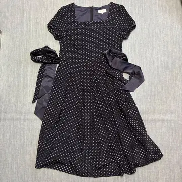 enqu 네이비 도트 원피스 11