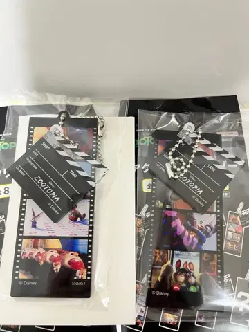 주토피아 아크릴 키링 영화 필름