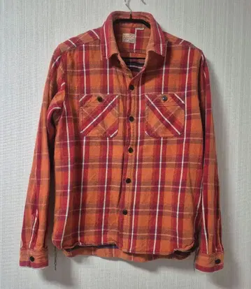 HOUSTON 플란넬 셔츠 XL 체크 코튼 워크 스타일