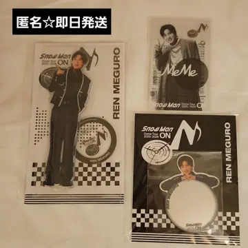 메구로 렌 아크릴 스탠드 거울 스티커 클리어 스티커 Snow Man