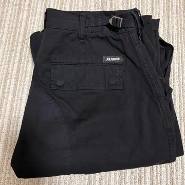 XLARGE 블랙 카고 팬츠 카고 워크 블랙 팬츠