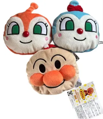 날아라! 호빵맨 봉제 인형 포켓 티슈 커버 택 포함 3개 세트