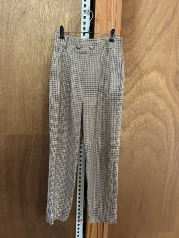 [ SNIDEL ] 체크 팬츠 / 테이퍼드 실루엣