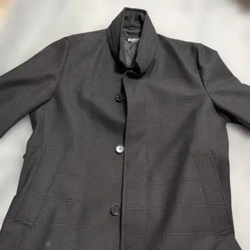 REGAL 블랙 체크 무늬 자켓